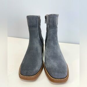 LUCKY BRAND Gray suede KASEY heeled ankle boots size 6.5